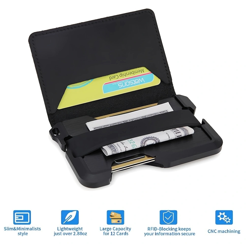 Edc Carry Card - Men Smart Metal EDC Wallets with