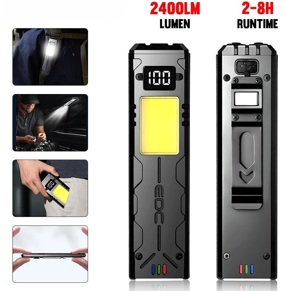 Edc Carry Pen - Multifunctional EDC LED Flashlight Digital Display