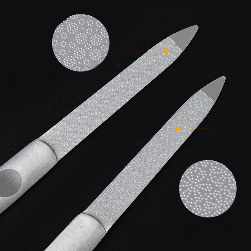 Nail File Titanium - 1PCS Professional Stainless Steel Nail File