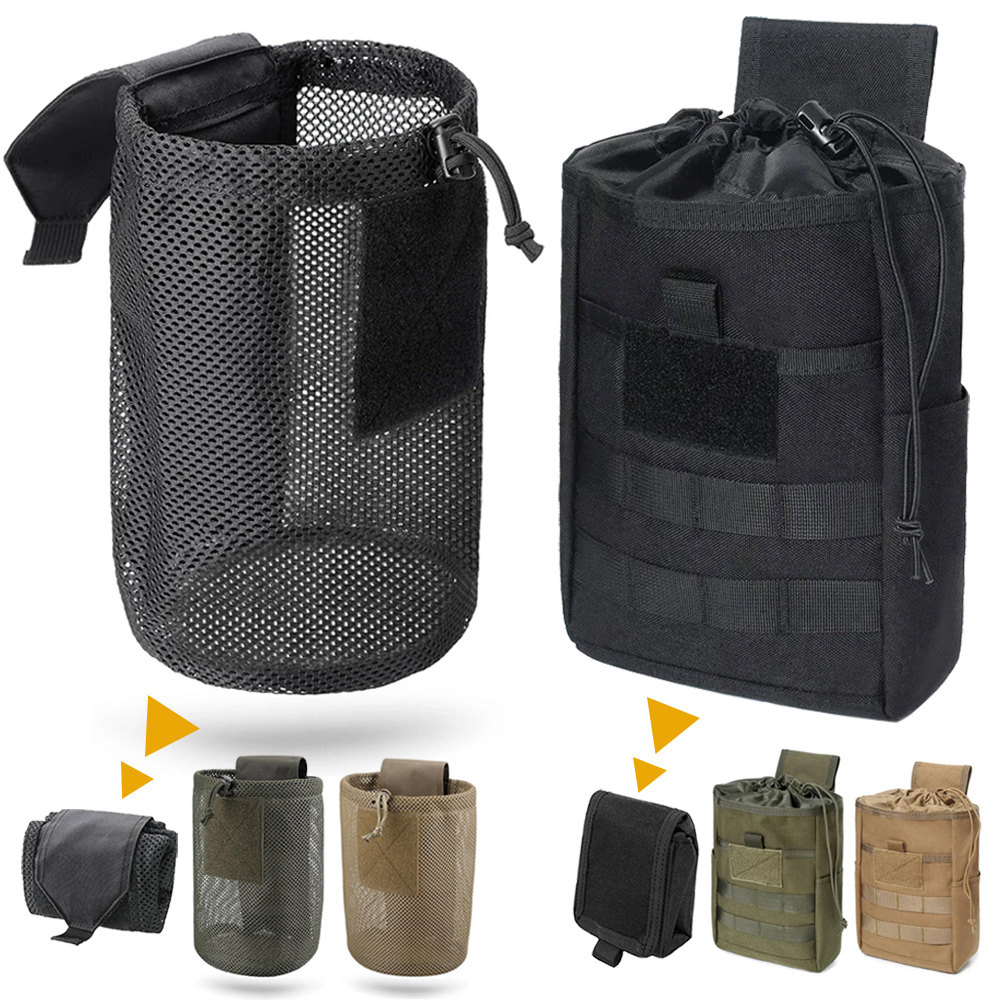 Edc Carry Box - Foldable Molle Dump Drop Pouch Recycle