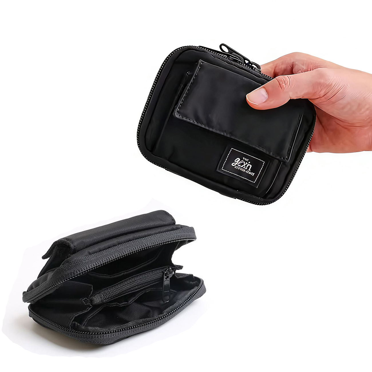 Edc Carry Card - Durable Nylon Short Wallet for Men,