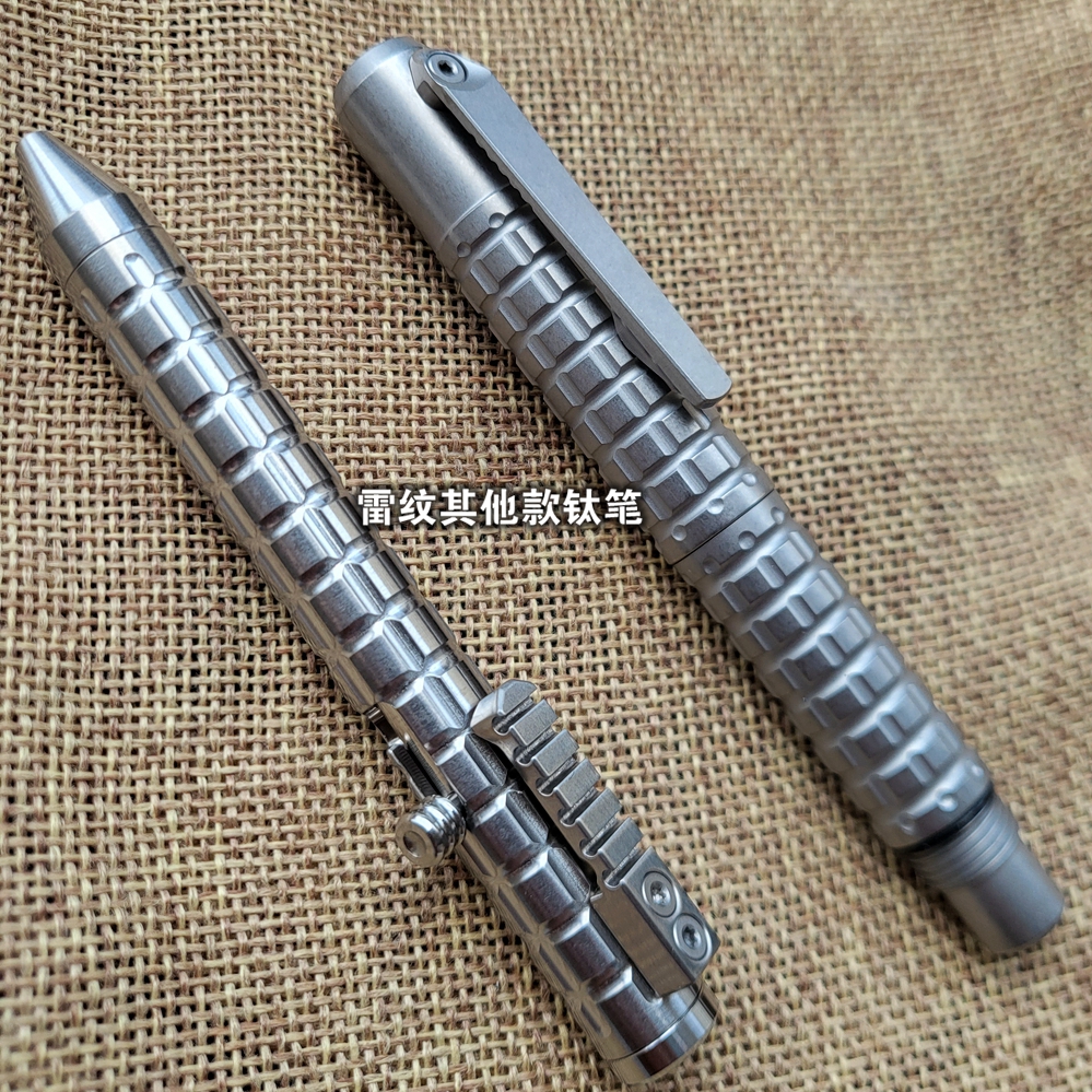 Edc Carry Pen - 1 Piece Titanium Alloy Bolt Pen
