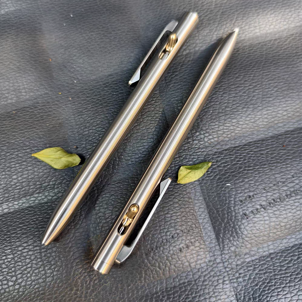 Edc Carry Pen - New Mechanism Titanium EDC Pen, Retractable