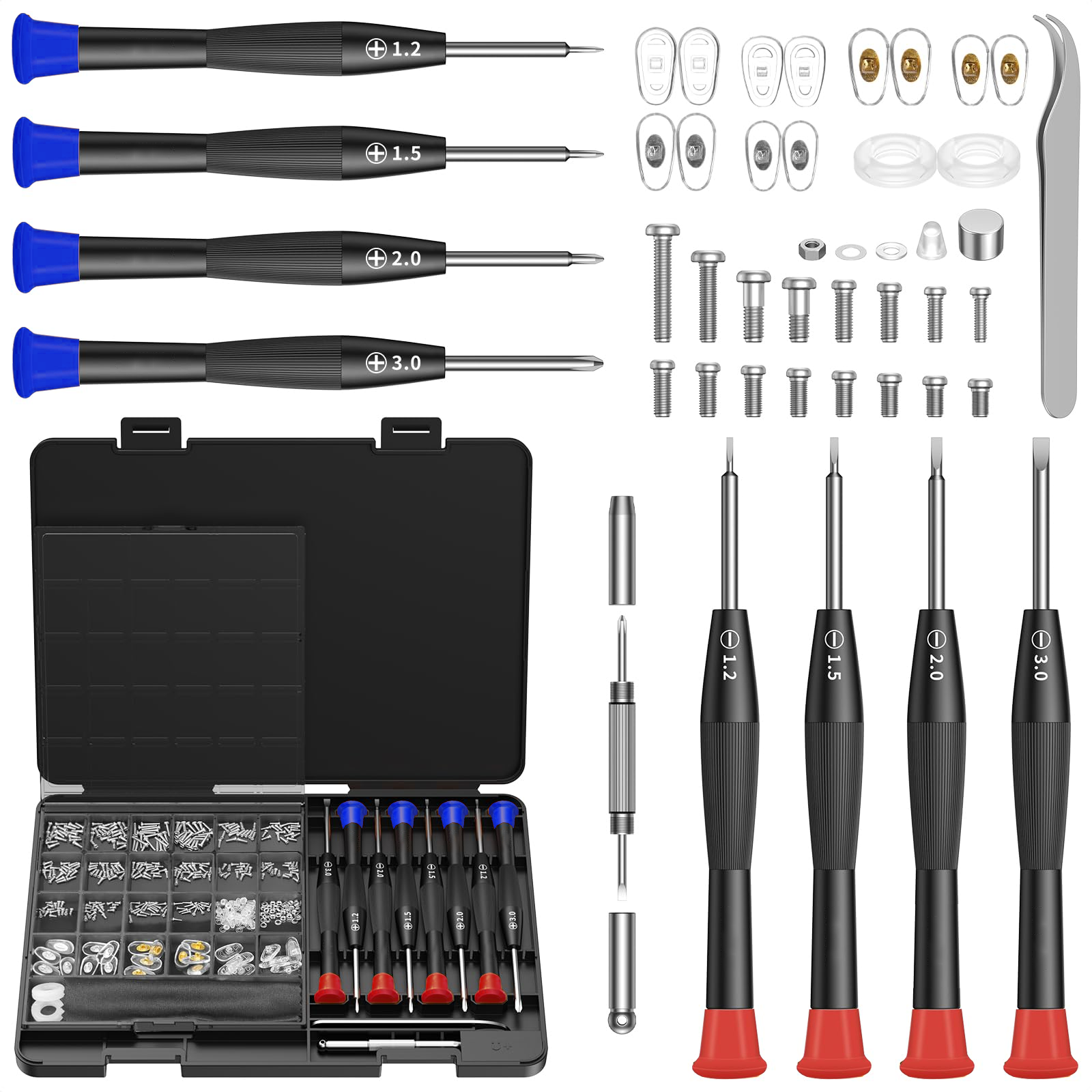 Micro Screwdriver Kit - Eyeglass Repair Tool Kit with Screws