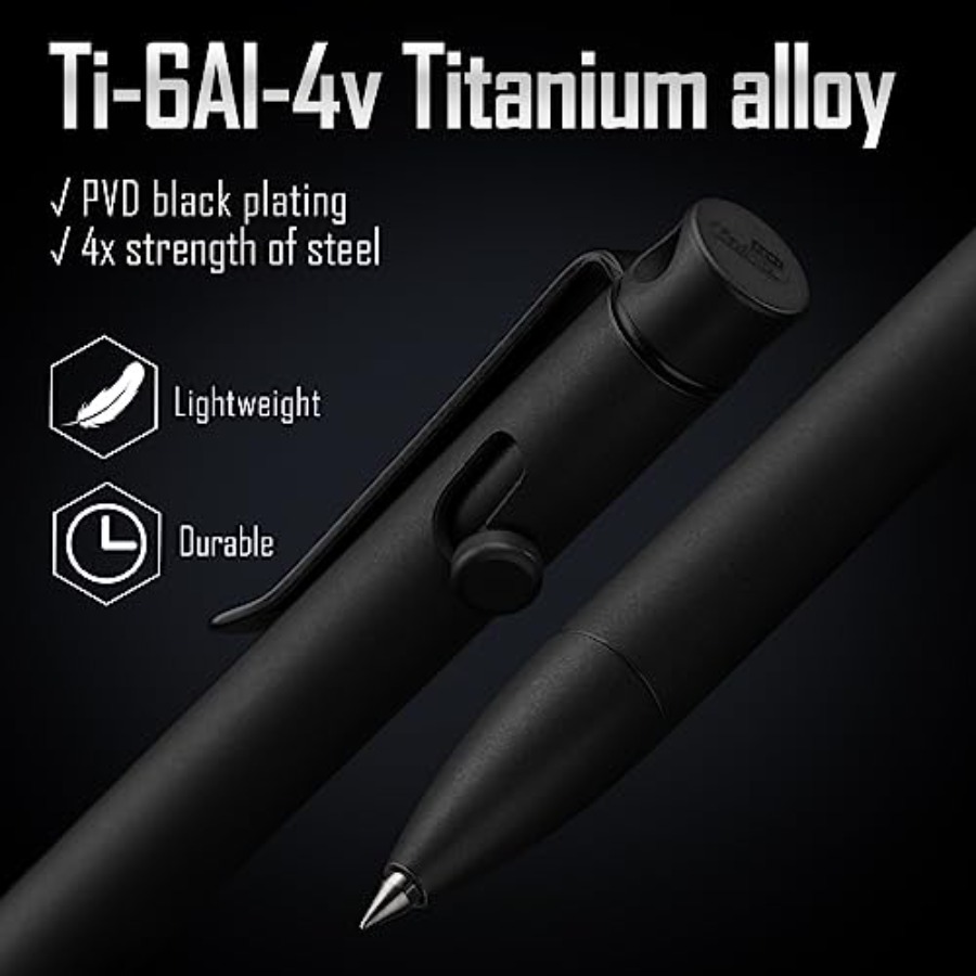 KP01BK Bolt Action EDC Pen wit - Edc Carry Pen recensione e prezzo