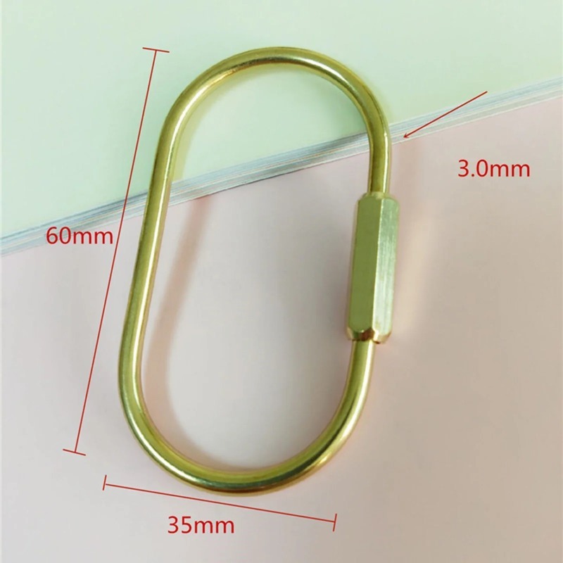 Solid Brass Screw Keychain D-S - Edc Car Carry recensione e prezzo
