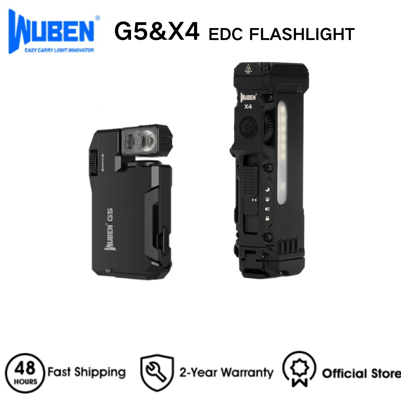 WUBEN X4 & G5 EDC Flashlight B - Edc Every Day Carry おもちゃ recensione e prezzo