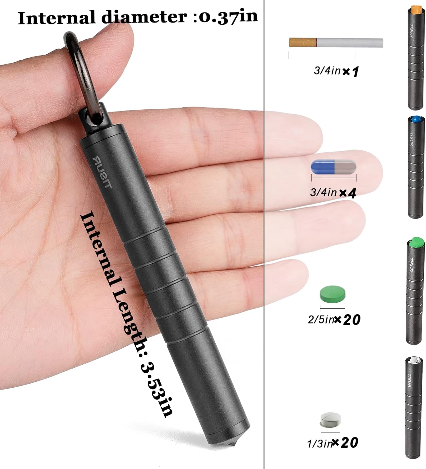 Metal Pill Organizer, Titanium - Edc Pill Carry recensione e prezzo