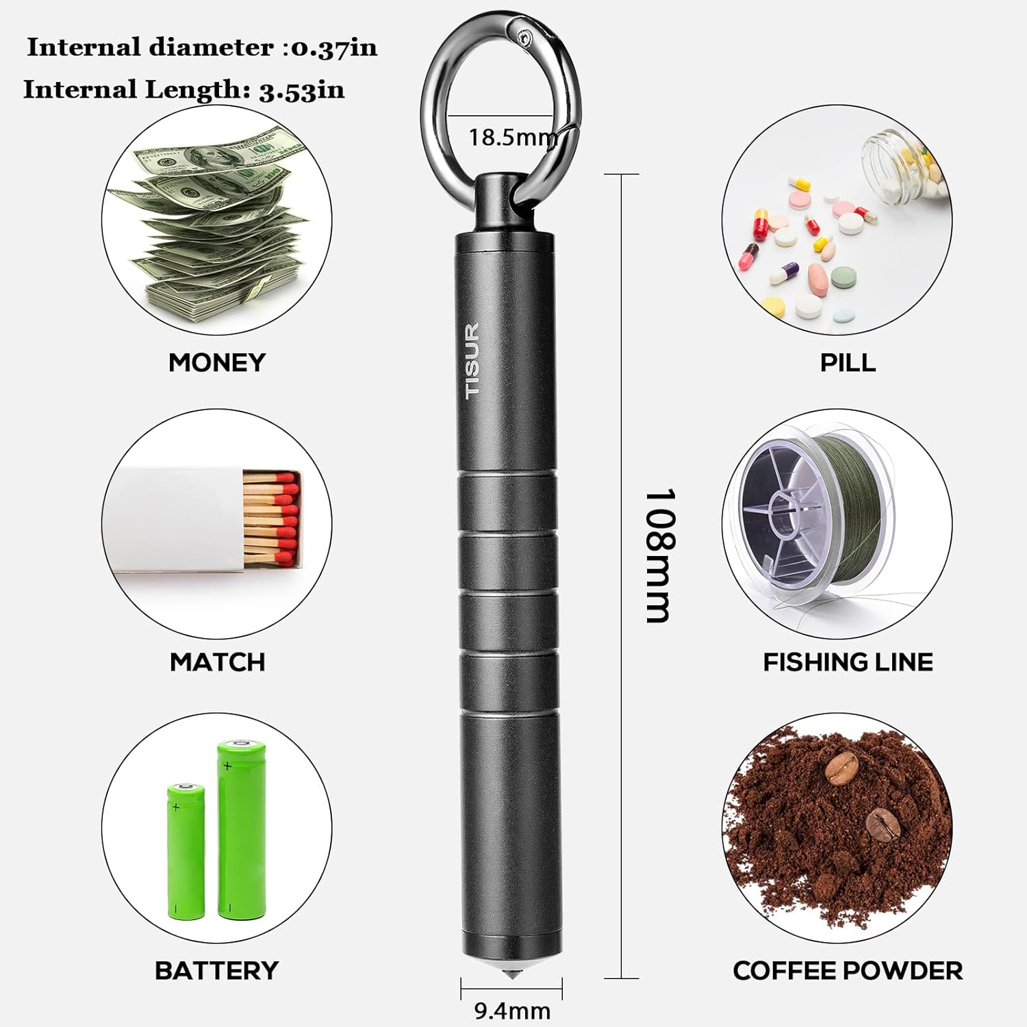 Metal Pill Organizer, Titanium - Edc Pill Carry recensione e prezzo