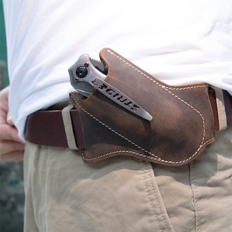 1PC Leather Knives Sheaths Fol - Edc Everyday Carry Knives recensione e prezzo