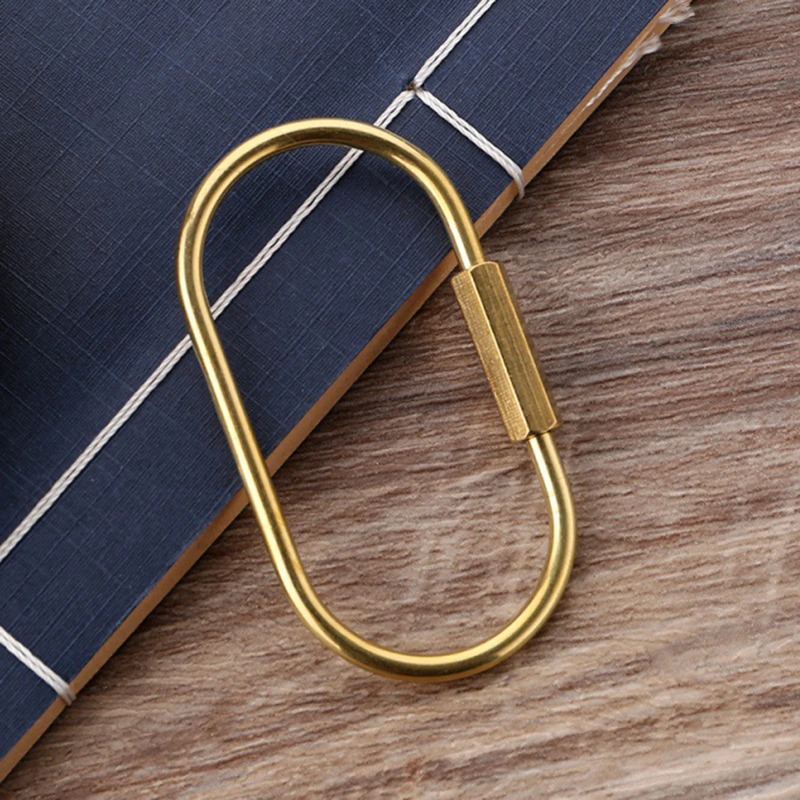 Solid Brass Screw Lock Keychai - Edc Car Carry recensione e prezzo
