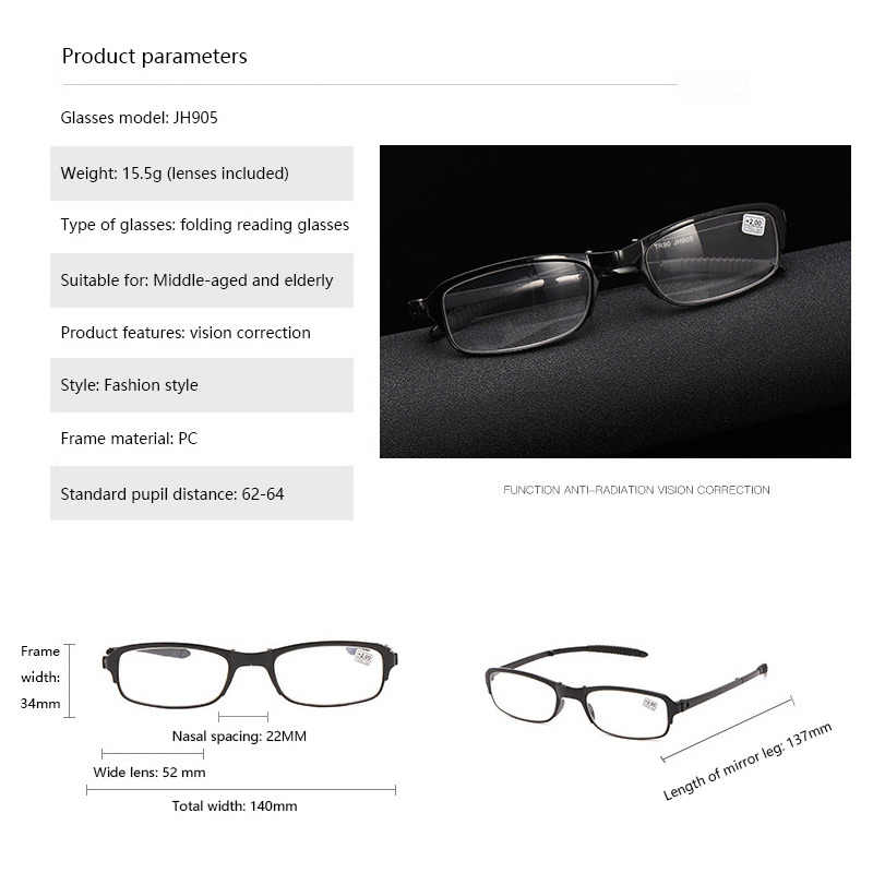 Design Reading Glasses Men Wom - Wallet Slim Titanium recensione e prezzo