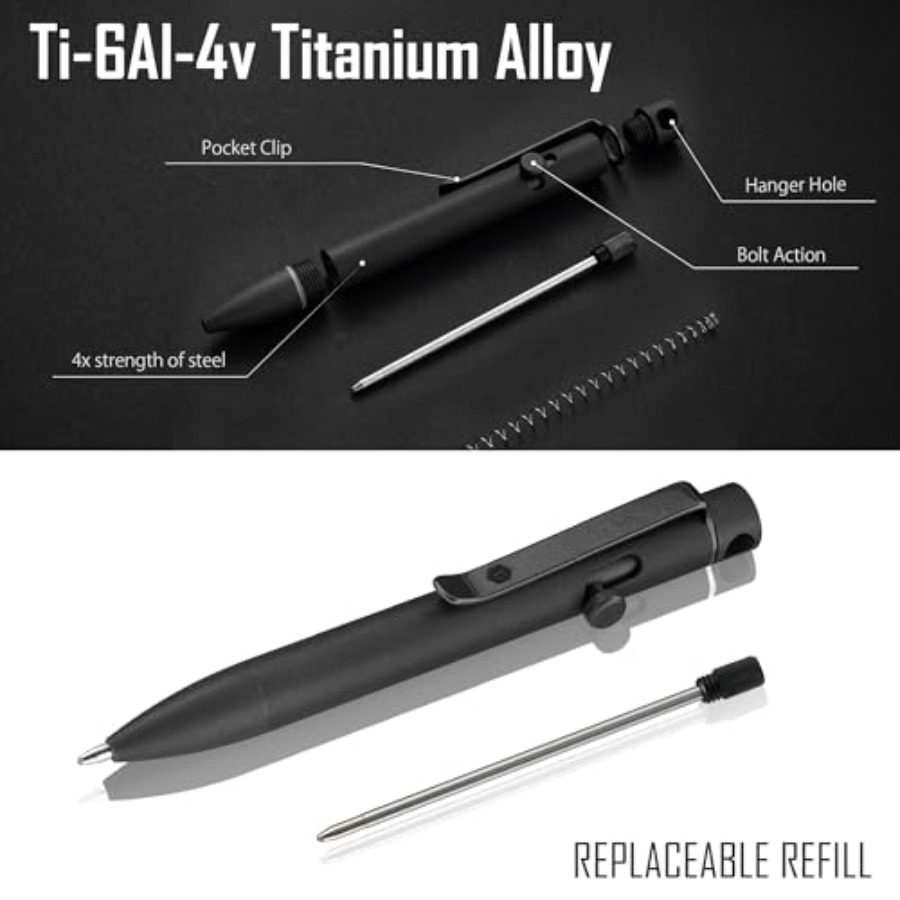 Bolt Action EDC Pen with Clip  - Edc Carry Pen recensione e prezzo