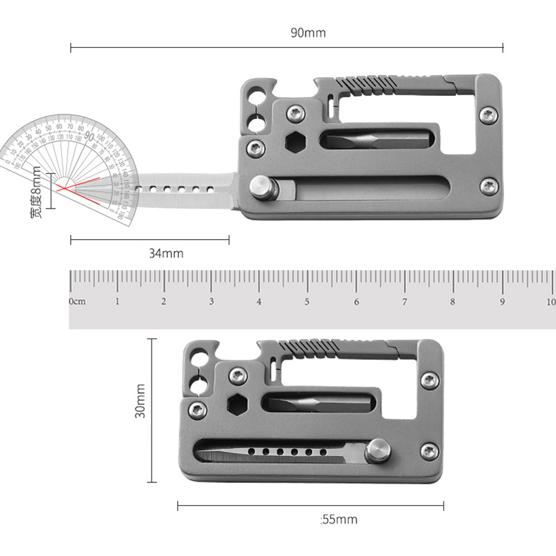 5 IN 1 Titanium Alloy Keychain - Multitool Credit Card recensione e prezzo