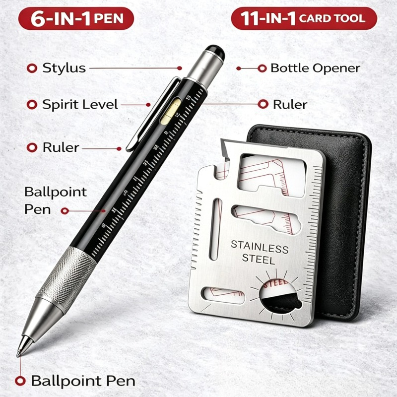 Men Gifts 6-in-1 Multitool Pen - Edc Every Day Carry おもちゃ recensione e prezzo