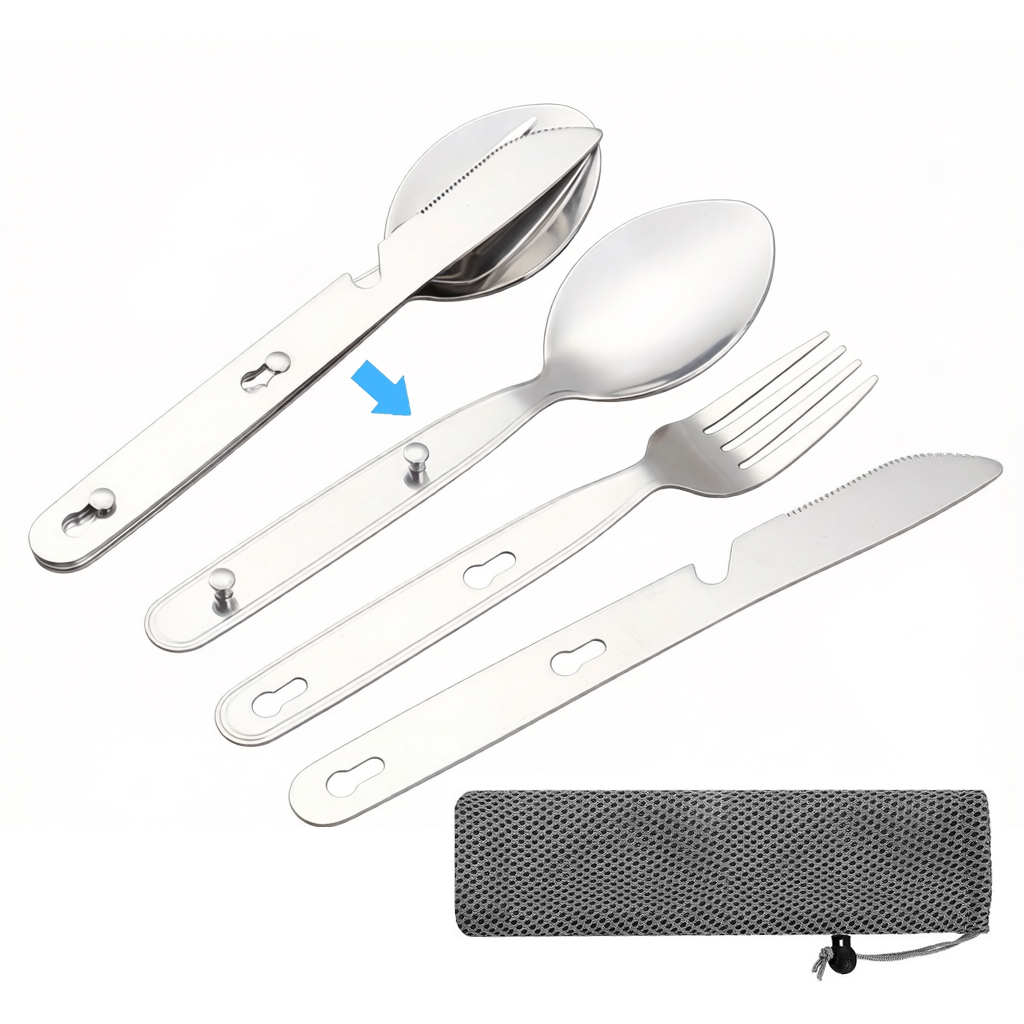 3pcs/set Folding Spoon Fork Kn - Edc Everyday Carry Knives recensione e prezzo