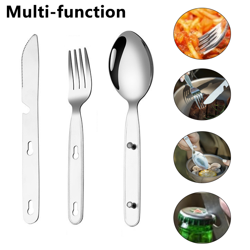 3pcs/set Folding Spoon Fork Kn - Edc Everyday Carry Knives recensione e prezzo