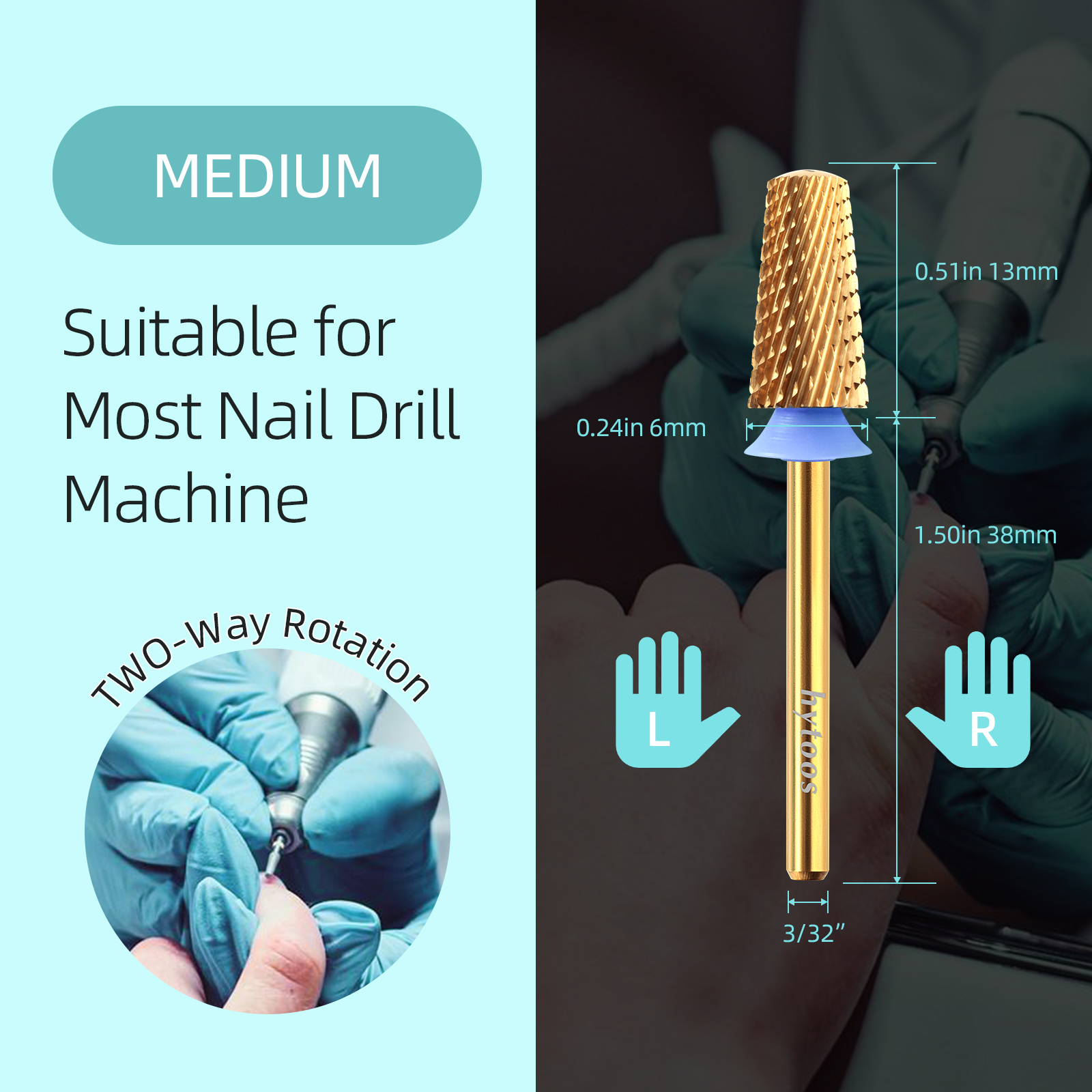 HYTOOS Titanium Safety Tapered - Nail File Titanium recensione e prezzo