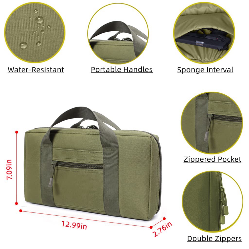 Tactical Pistol Range Bag Gun  - Edc Carry Gun recensione e prezzo