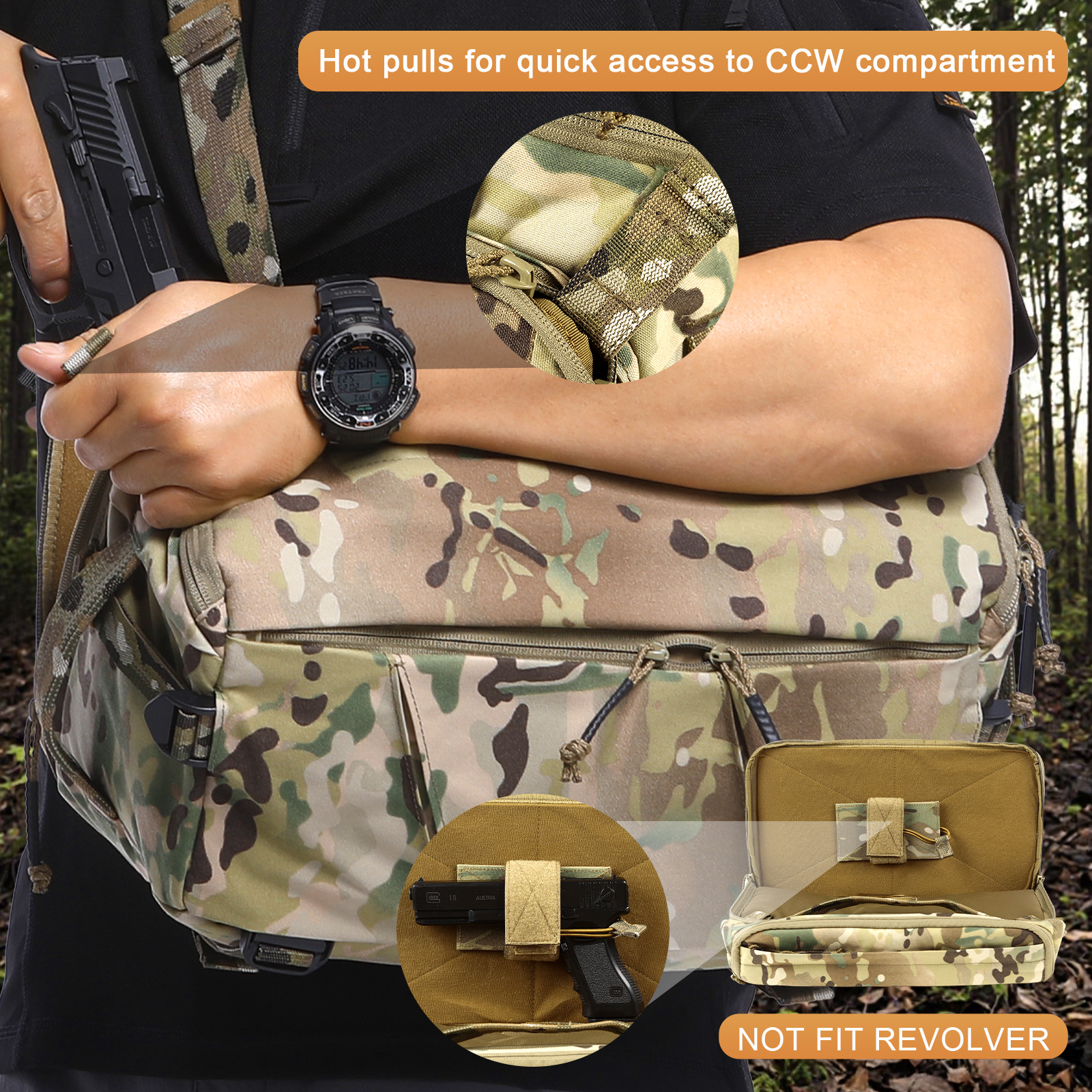 VOTAGOO 13L Tactical Sling Bag - Edc Carry Bag For Men recensione e prezzo