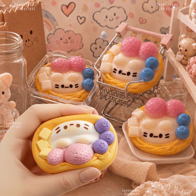 Cute Strawberry Egg Tart Squis - Edc Car Carry recensione e prezzo