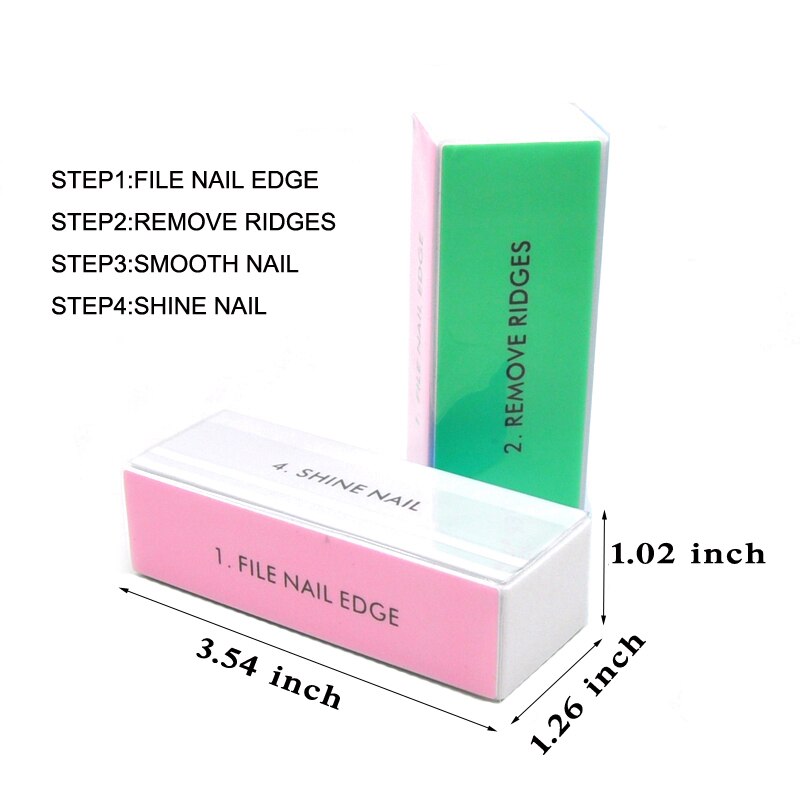 5pcs  Colorful Buffing Block 4 - Nail File Titanium recensione e prezzo