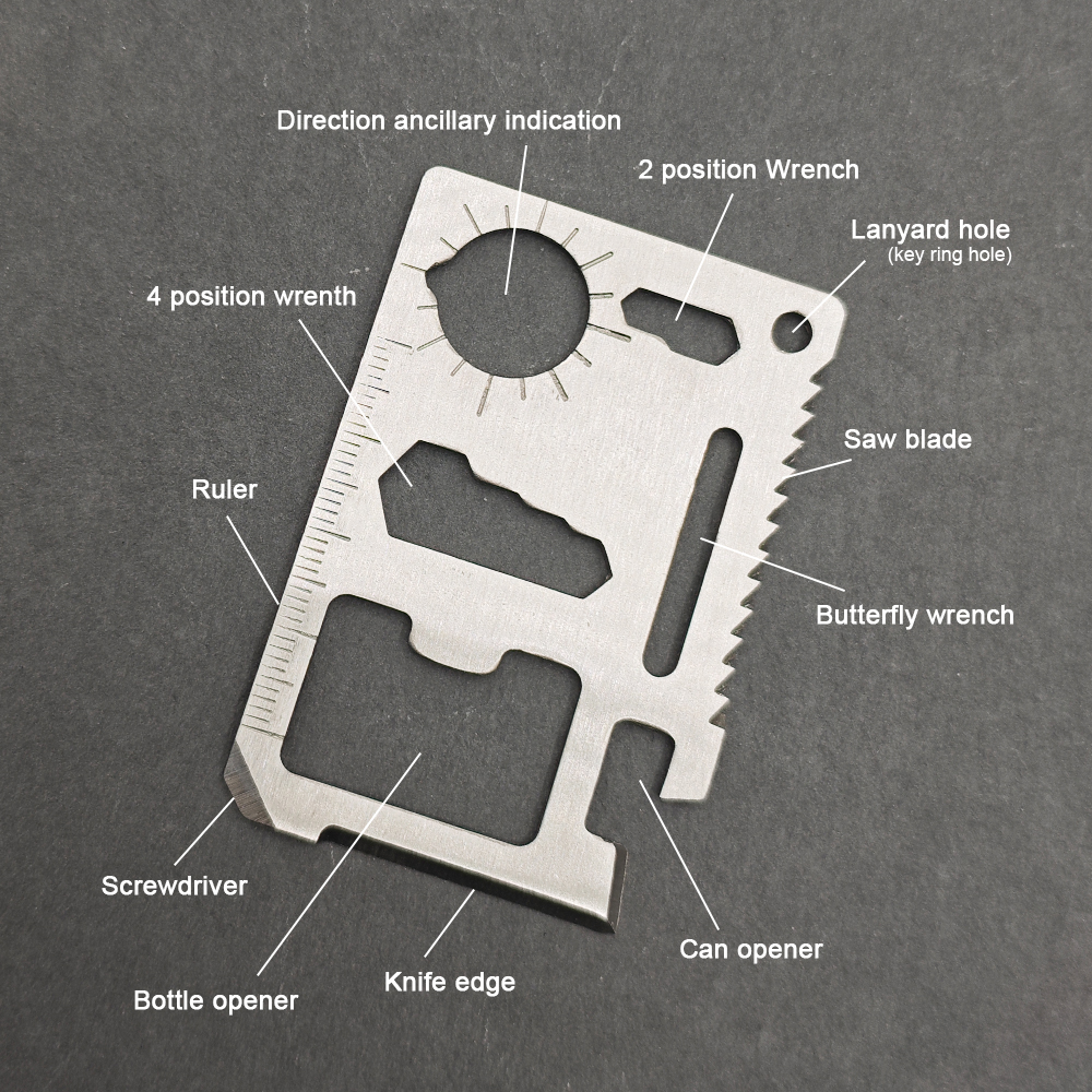 Stainless Steel EDC Pocket Too - Multitool Credit Card recensione e prezzo