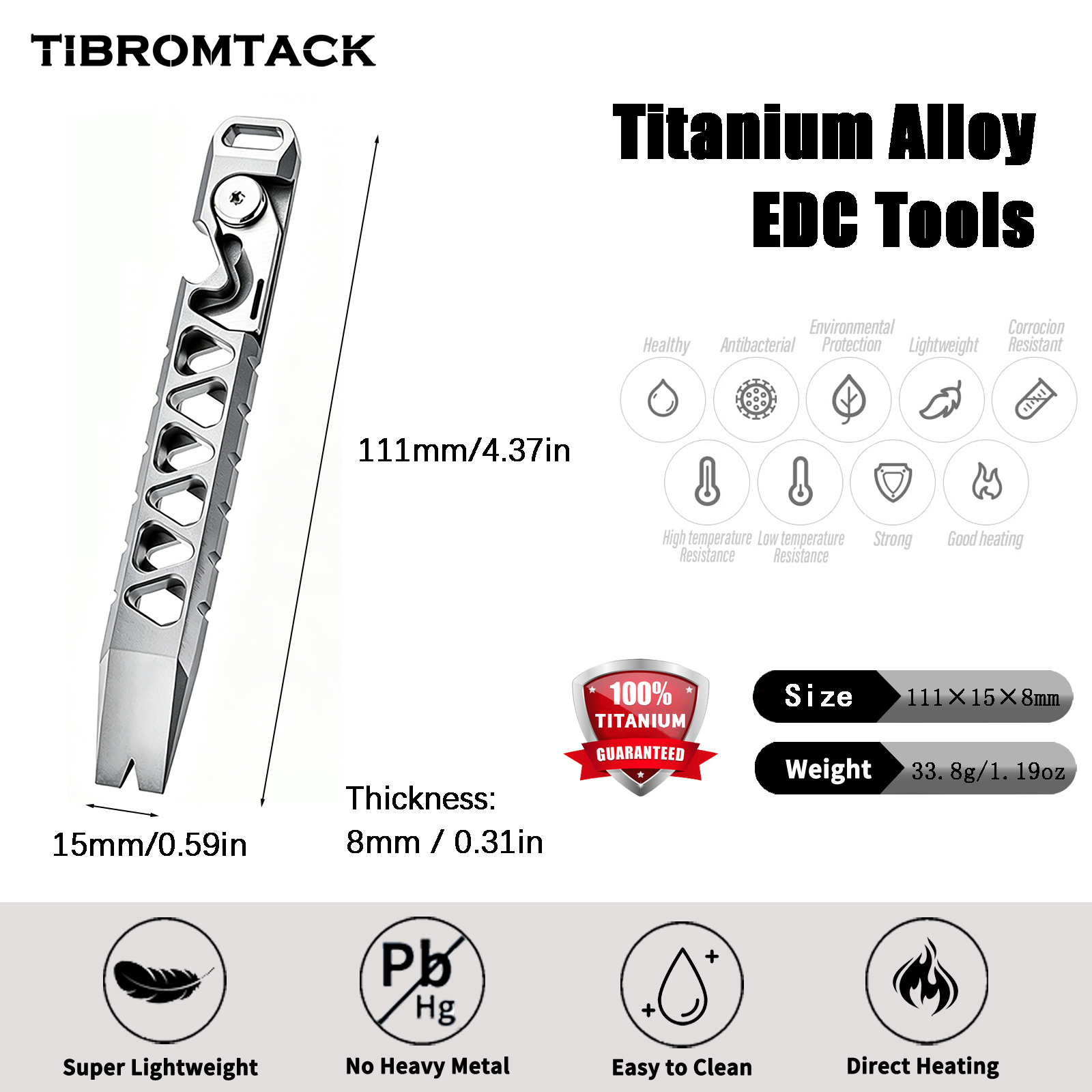 TIBROMTACK Titanium Multi-Func - Edc Every Day Carry おもちゃ recensione e prezzo