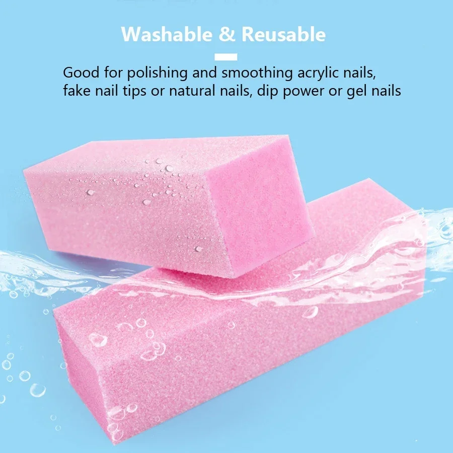 2Pcs Nail Buffer Blocks 4-Side - Nail File Titanium recensione e prezzo