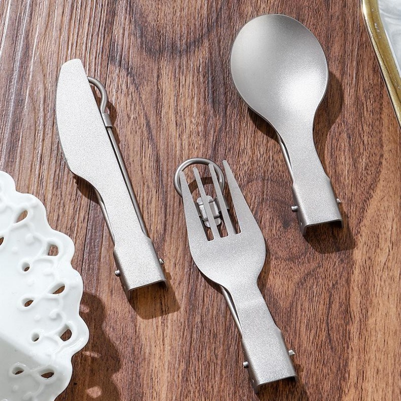 Titanium Foldable Utensil Set  - Edc Everyday Carry Knives recensione e prezzo