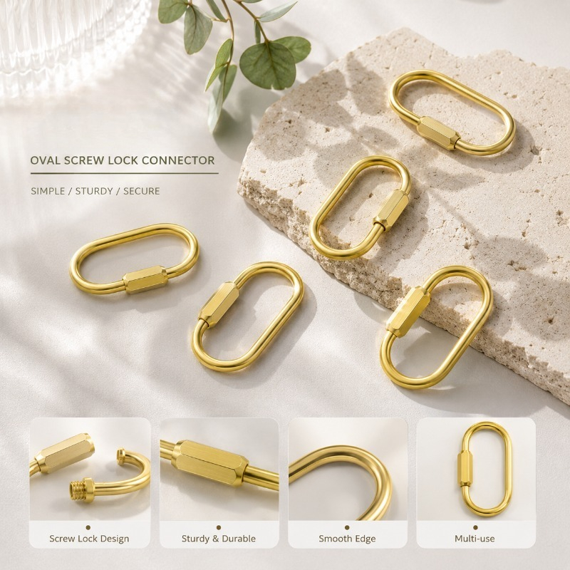 Solid Brass Screw Type D-Ring  - Edc Car Carry recensione e prezzo