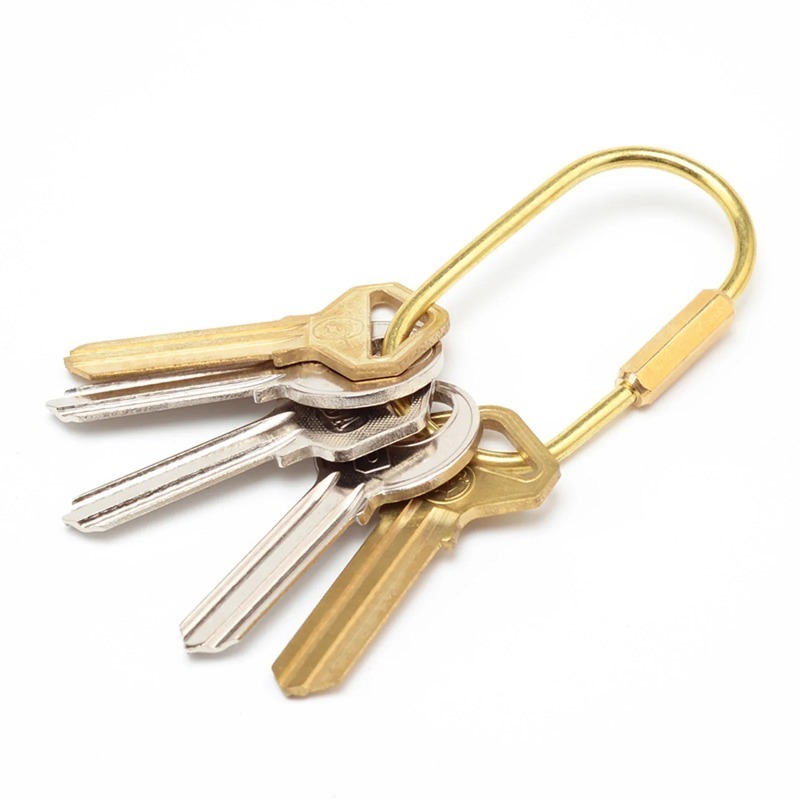 Solid Brass Screw Type D-Ring  - Edc Car Carry recensione e prezzo