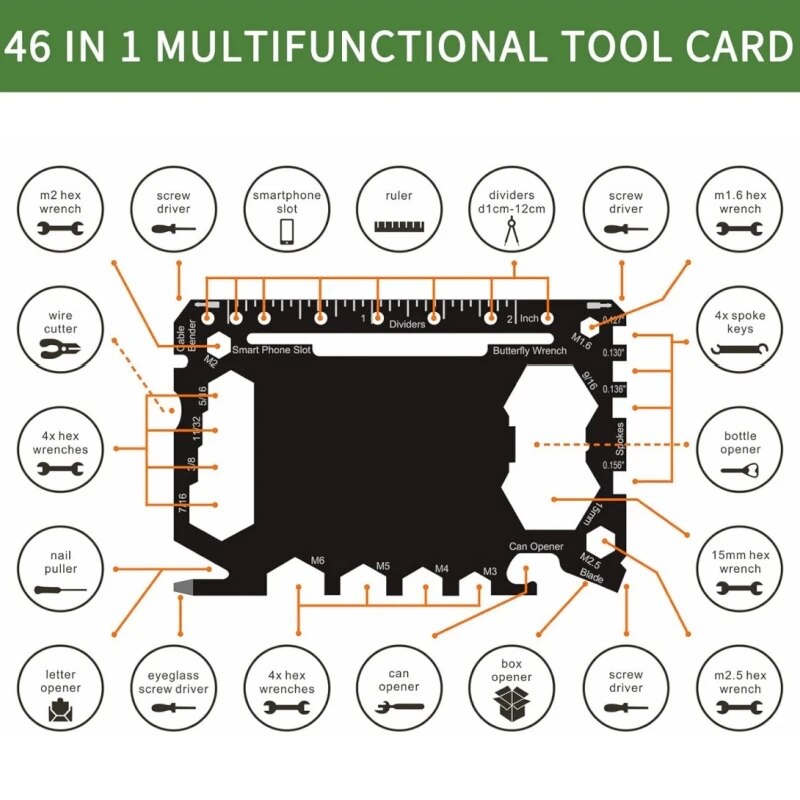 Multi Tool 46 in 1 Credit Card - Multitool Credit Card recensione e prezzo
