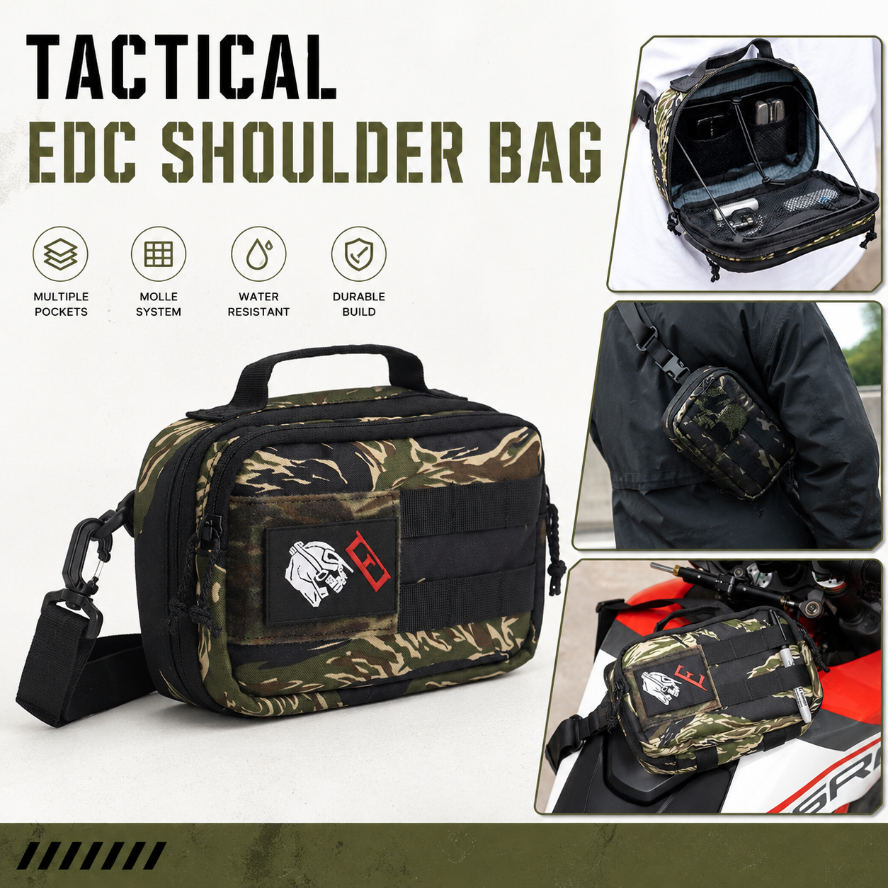 Tactical EDC Shoulder Bag Men  - Edc Carry Bag For Men recensione e prezzo
