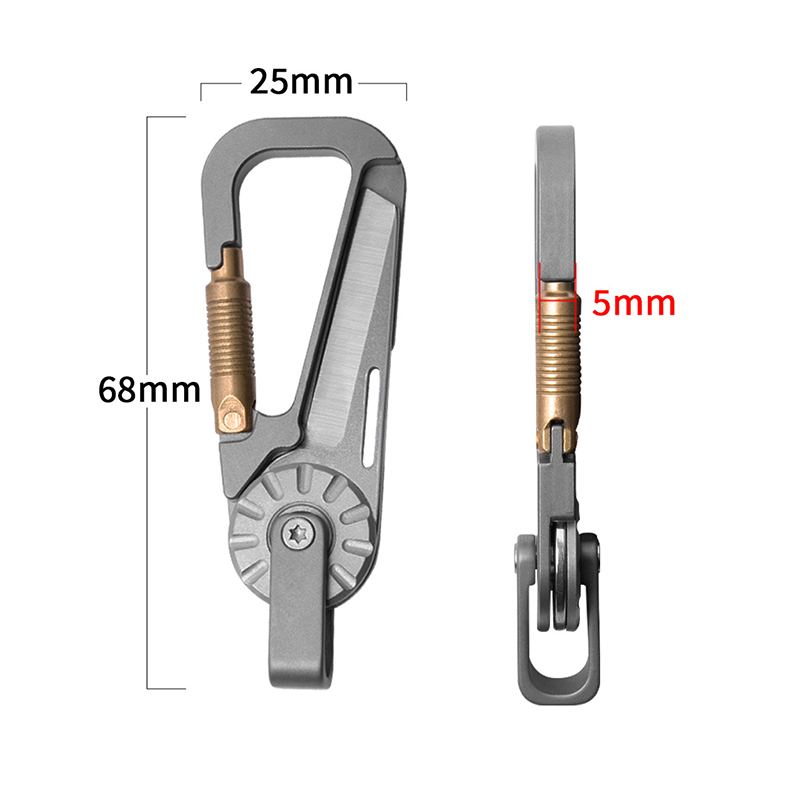 Titanium Alloy Car Keychain fo - Edc Car Carry recensione e prezzo