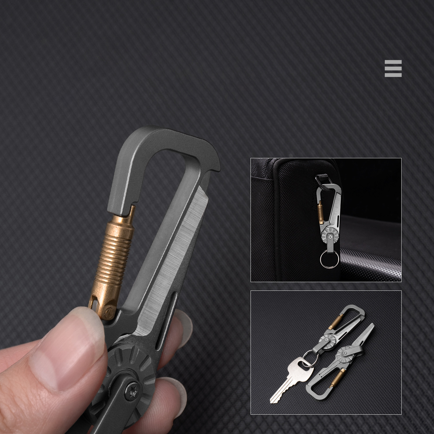 Titanium Alloy EDC Keychain Wi - Edc Car Carry recensione e prezzo