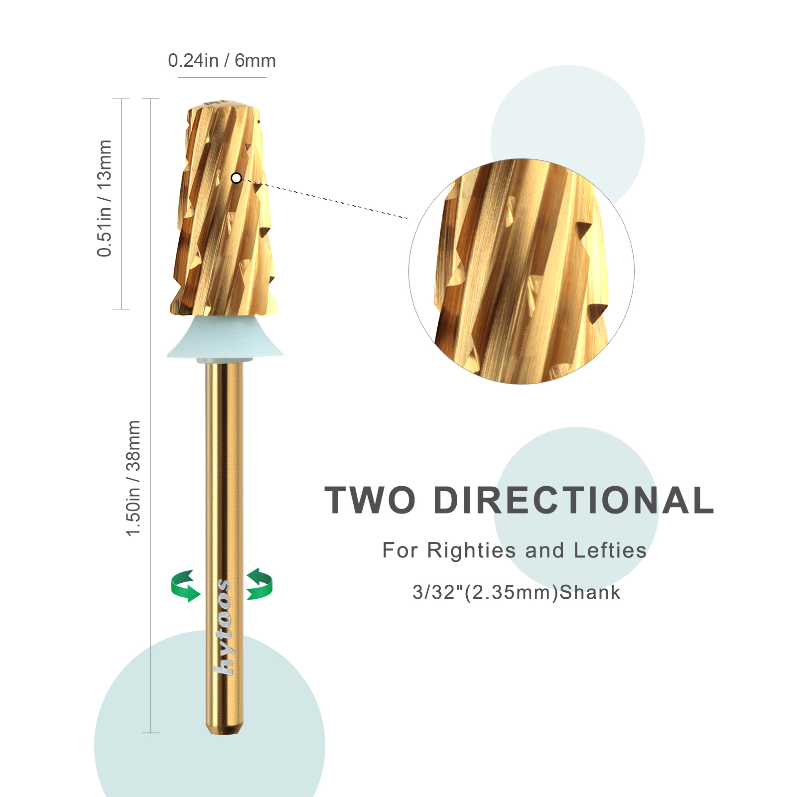 HYTOOS 4XC Titanium Tapered Na - Nail File Titanium recensione e prezzo