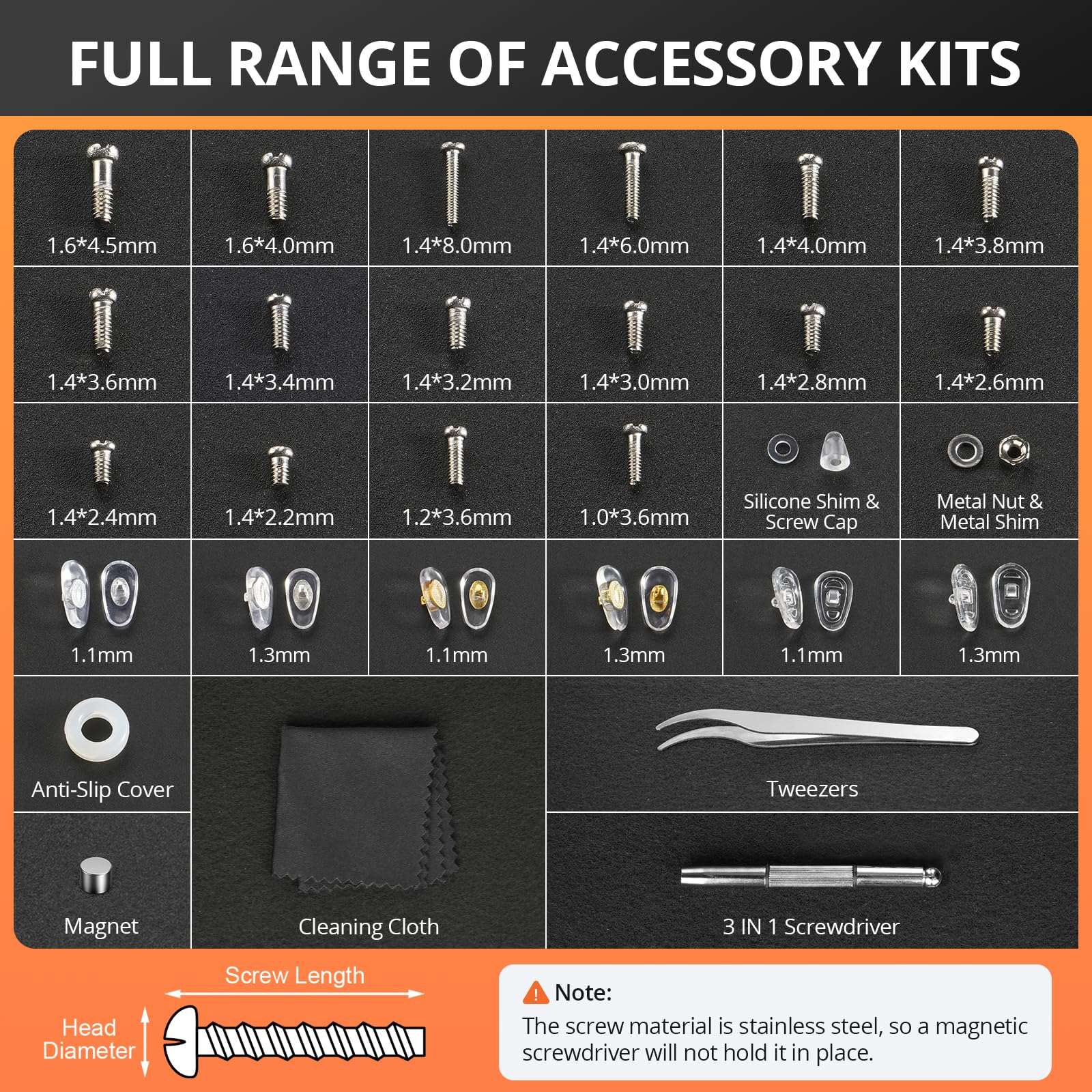 Eyeglass Repair Tool Kit with  - Micro Screwdriver Kit recensione e prezzo