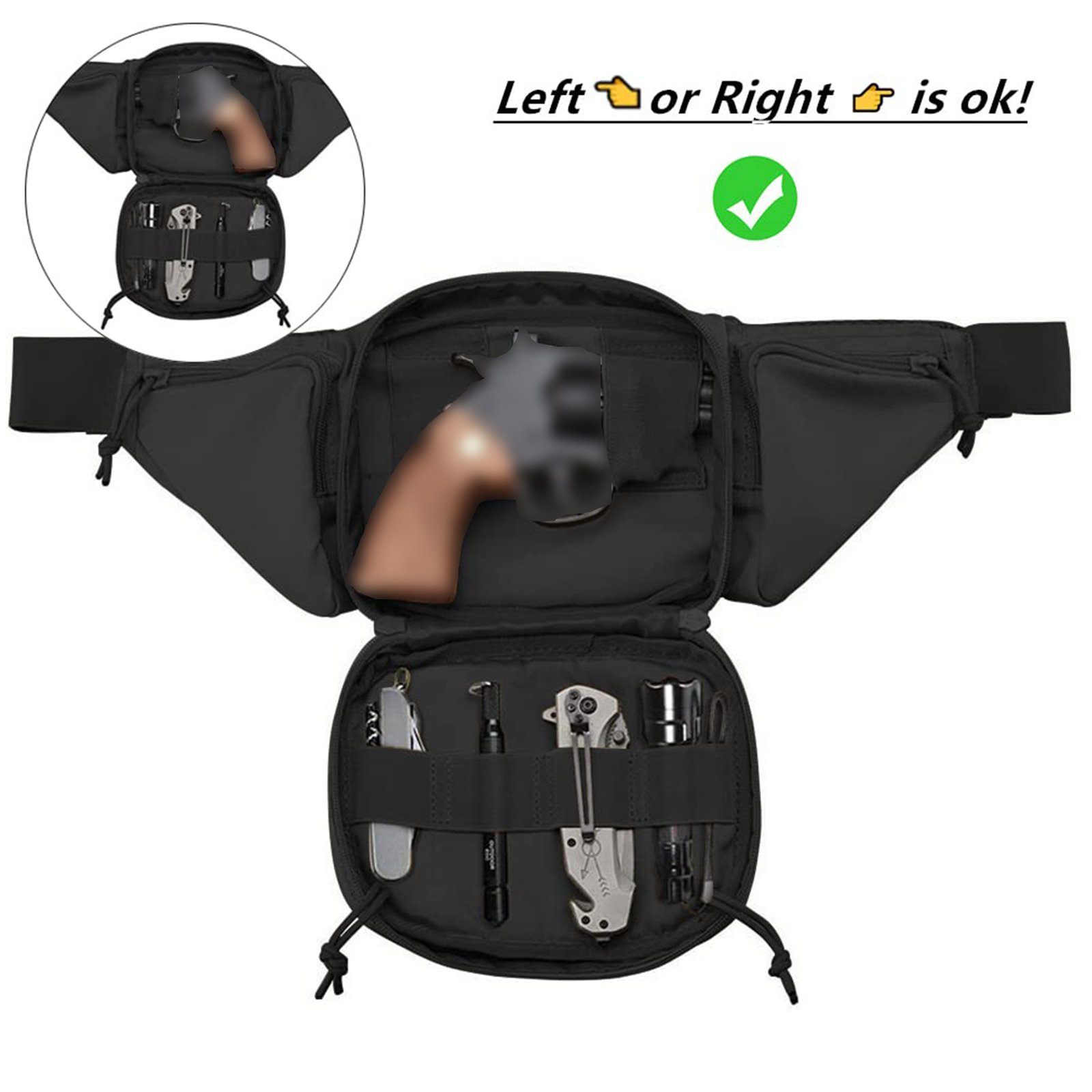 Tactical Fanny Pack Gun Holste - Edc Carry Gun recensione e prezzo