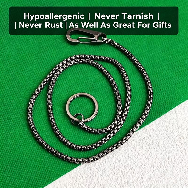 Titanium Wallet Chain for Men, - Wallet Slim Titanium recensione e prezzo