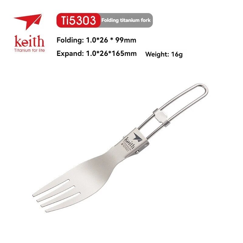 Keith Titanium Tableware Folk  - Edc Everyday Carry Knives recensione e prezzo