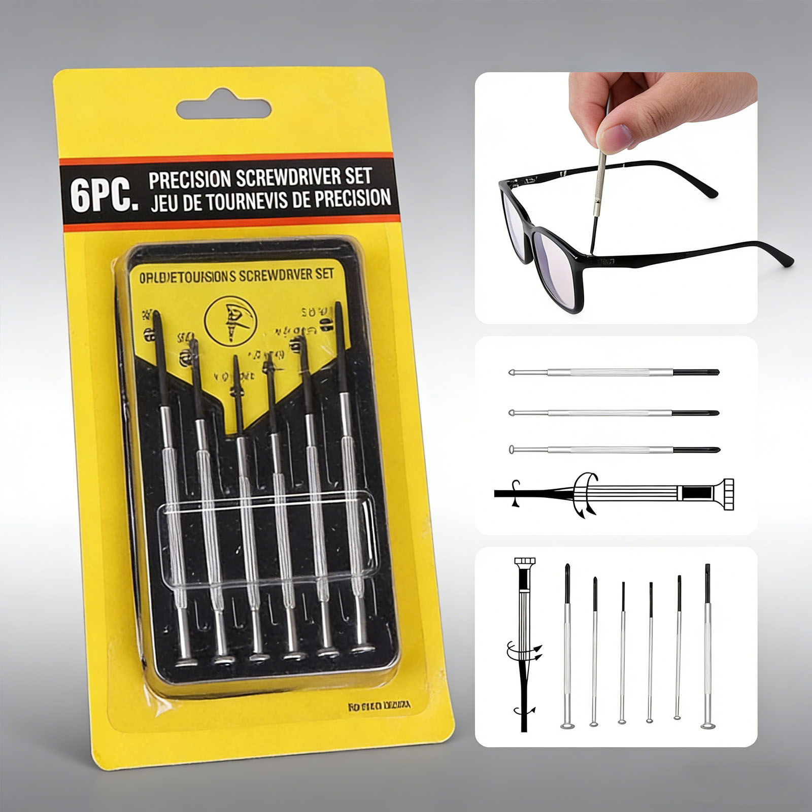 6pcs screwdriver set, eyewear  - Micro Screwdriver Kit recensione e prezzo
