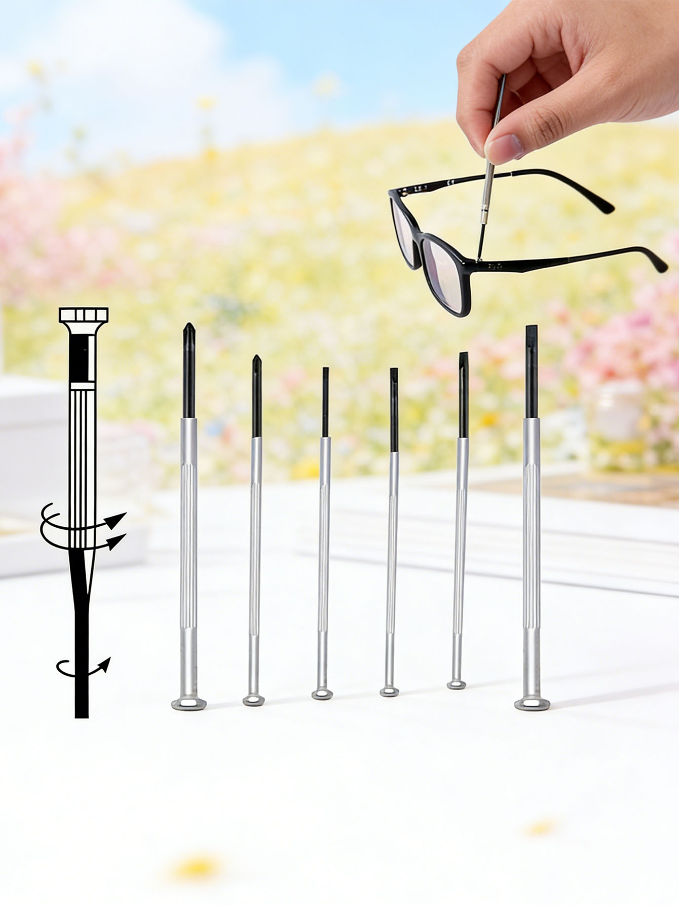 6pcs screwdriver set, eyewear  - Micro Screwdriver Kit recensione e prezzo